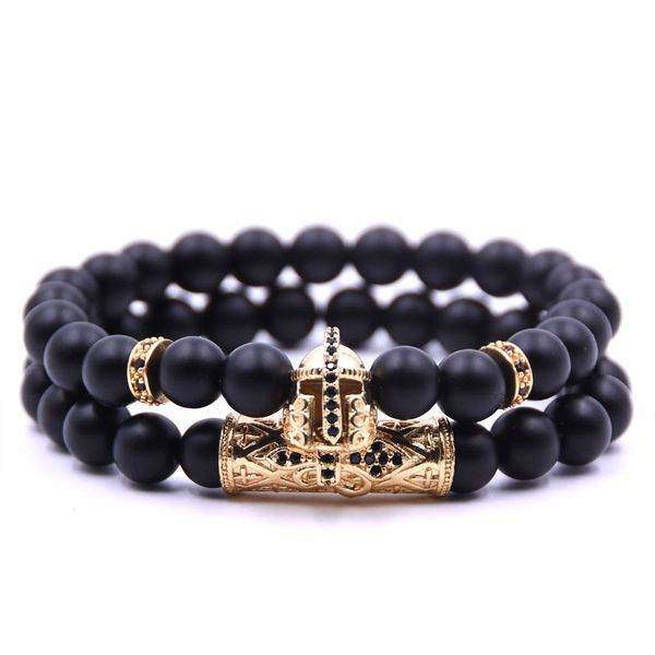 new popular handmade retro micro inlay helmet charm bracelet for men gift, Golden;silver
new popular handmade retro micro inlay helmet charm bracelet for men gift, Golden;silver