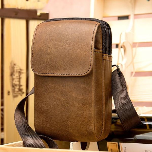 men genuine leather bag small shoulder messenger leisure travel organizer mobile phone waist bags
men genuine leather bag small shoulder messenger leisure travel organizer mobile phone waist bags