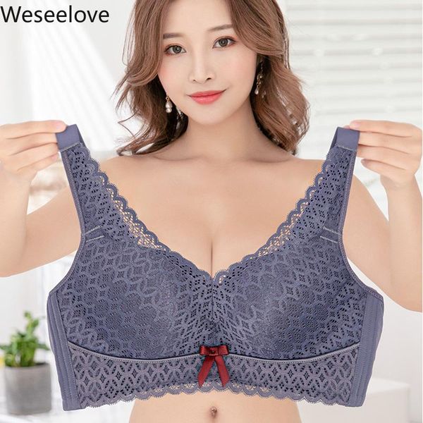 bras weseelove women's large cup bra adjustable gathering push up women breast holding lace underwear without steel ring m12, Red;black
bras weseelove women's large cup bra adjustable gathering push up women breast holding lace underwear without steel ring m12, Red;black