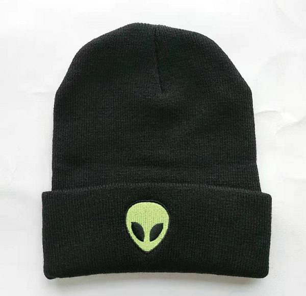 embroidered pasted cloth green alien wool knitted warm pile autumn and winter ski hat, Blue;gray
embroidered pasted cloth green alien wool knitted warm pile autumn and winter ski hat, Blue;gray