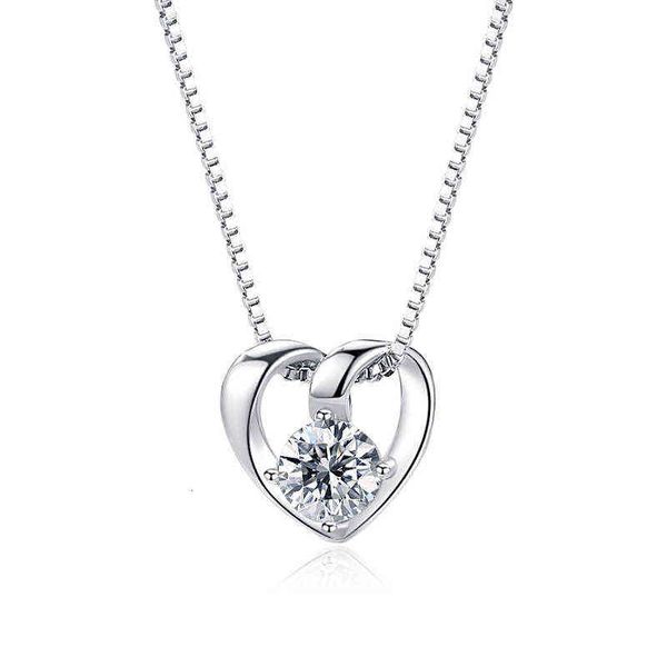 love sterling sier s925 necklace women's korean heart-shaped diamond clavicle chain japanese and creative peach heart style, Silver
love sterling sier s925 necklace women's korean heart-shaped diamond clavicle chain japanese and creative peach heart style, Silver