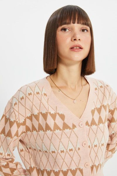 women's knits & tees trendyol crop jacquard knitwear cardigan twoaw22hi0650, White
women's knits & tees trendyol crop jacquard knitwear cardigan twoaw22hi0650, White