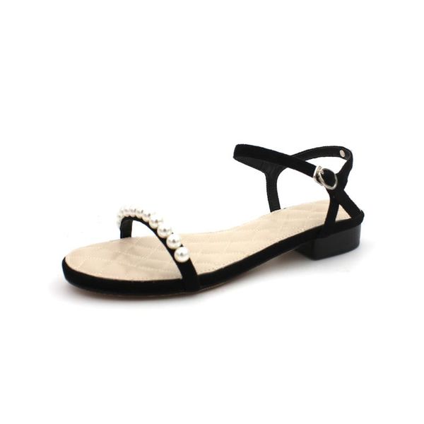 women sandals 2021 summer flat-soled roman pearl simple open-toe button-down girl, Black
women sandals 2021 summer flat-soled roman pearl simple open-toe button-down girl, Black