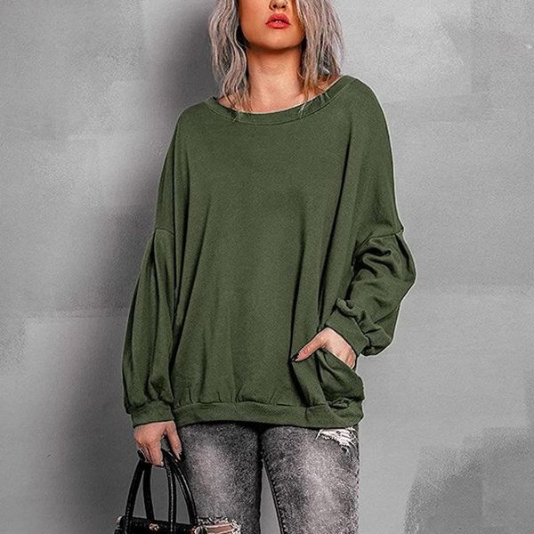 women's blouses & shirts women's solid color sweatshirts long sleeve pullover tunic with pocket autumn blouse femininas basic blus, White
women's blouses & shirts women's solid color sweatshirts long sleeve pullover tunic with pocket autumn blouse femininas basic blus, White