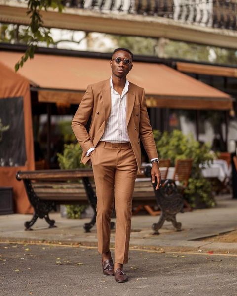 men's suits & blazers (jacket+pants) mensfashion brown slim fit 2 piece groom tuexdos for wedding formal prom suit party evening blazer, White;black
men's suits & blazers (jacket+pants) mensfashion brown slim fit 2 piece groom tuexdos for wedding formal prom suit party evening blazer, White;black