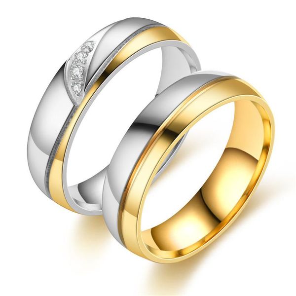 cluster rings 2021 titanium steel stainless couple ring engagement inlaid with zircon, Golden;silver
cluster rings 2021 titanium steel stainless couple ring engagement inlaid with zircon, Golden;silver