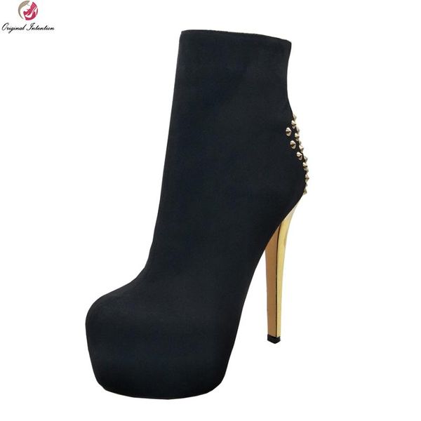 boots original intention fashion women rivets round toe thin high heels stylish black shoes woman plus us size 4-10.5
boots original intention fashion women rivets round toe thin high heels stylish black shoes woman plus us size 4-10.5
