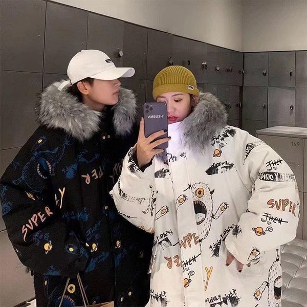 men's jackets winter padded jacket for men and women couples ins trend student thickening mid-length, Black;brown
men's jackets winter padded jacket for men and women couples ins trend student thickening mid-length, Black;brown