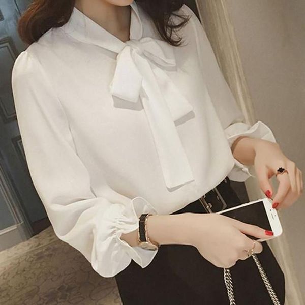 women's blouses & shirts spring autumn women fashionable bow-knot casual solid color chiffon princess sleeves fashion blusas mm0138, White
women's blouses & shirts spring autumn women fashionable bow-knot casual solid color chiffon princess sleeves fashion blusas mm0138, White