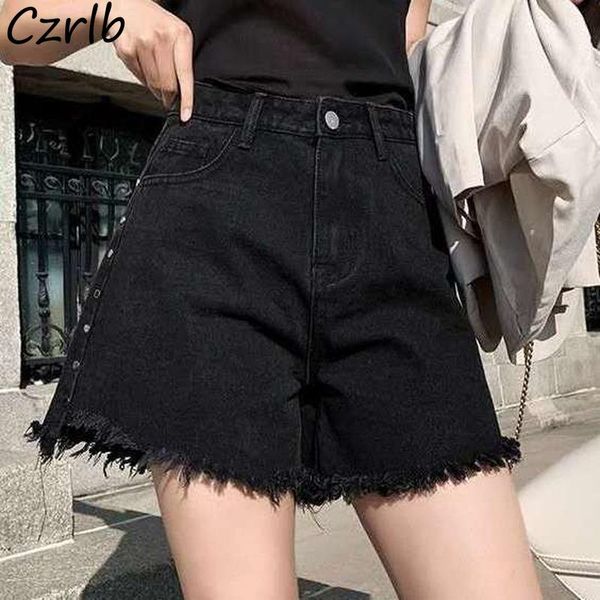 women's shorts women black casual summer chic streetwear harajuku all-match stylish daily korean style denim female trousers students, White;black
women's shorts women black casual summer chic streetwear harajuku all-match stylish daily korean style denim female trousers students, White;black