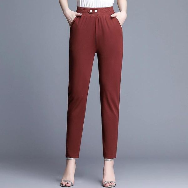 women's pants & capris streetwear women plus size casual trouser black harem slim summer ladies pantalon femme spodnie damskie, Black;white
women's pants & capris streetwear women plus size casual trouser black harem slim summer ladies pantalon femme spodnie damskie, Black;white