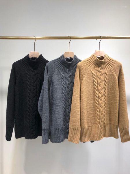 women sweater fall/winter 2021 fashionable casual sweet solid color turtleneck loose pullover women's sweaters, White;black
women sweater fall/winter 2021 fashionable casual sweet solid color turtleneck loose pullover women's sweaters, White;black