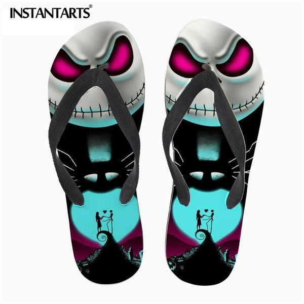 the nightmare before christmas jack pattern home slipper for ladies lightweight non-slip flip flop soft slide sadal slippers, Black
the nightmare before christmas jack pattern home slipper for ladies lightweight non-slip flip flop soft slide sadal slippers, Black