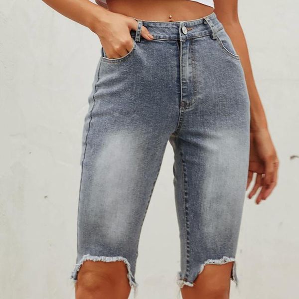 women's pants & capris 2021 high waist jeans fashion irregular high-waisted straight five-point harajuku casual, Black;white
women's pants & capris 2021 high waist jeans fashion irregular high-waisted straight five-point harajuku casual, Black;white