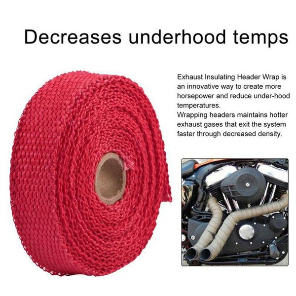 motorcycle exhaust system manifolds fiberglass heat insulation tape thermal wrap set red 25mm*5m decorative anti scalding
motorcycle exhaust system manifolds fiberglass heat insulation tape thermal wrap set red 25mm*5m decorative anti scalding