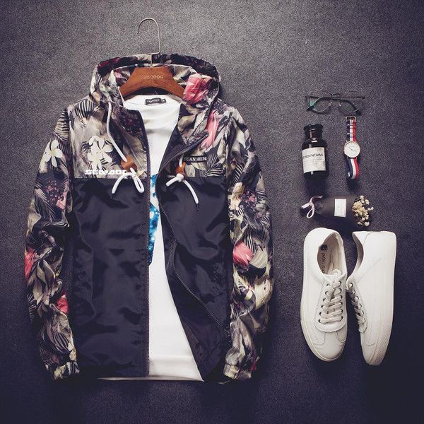 men's hoodies & sweatshirts sea doo seadoo moto windbreaker casual slim handsome sports camouflage patchwork trench coat clothing coats, Black
men's hoodies & sweatshirts sea doo seadoo moto windbreaker casual slim handsome sports camouflage patchwork trench coat clothing coats, Black
