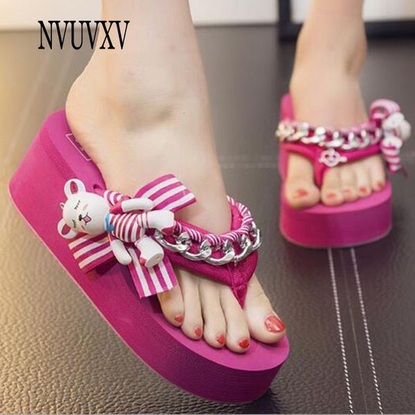 slippers thick-bottomed bear handmade diy cartoon women's shoes summer wedge sandals sweet cute beach fashion casual sh623, Black
slippers thick-bottomed bear handmade diy cartoon women's shoes summer wedge sandals sweet cute beach fashion casual sh623, Black