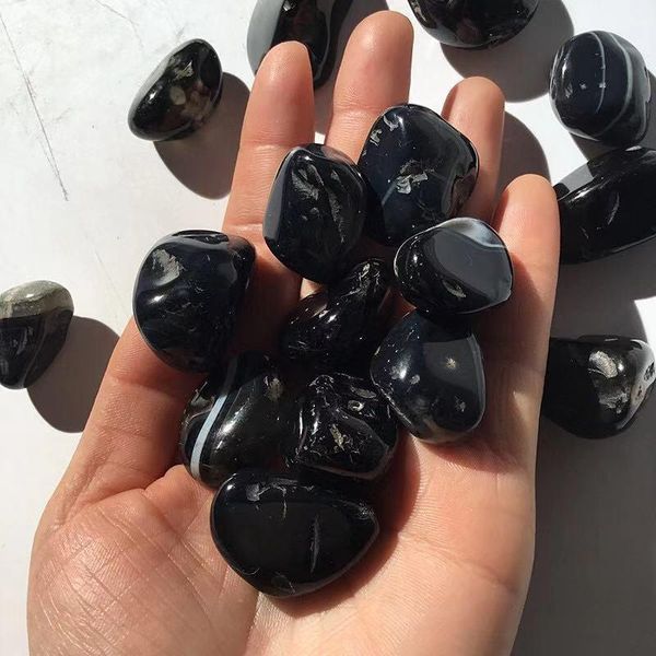decorative objects & figurines natural gemstone black onyx agate tumble crystals healing stones for home decoration
decorative objects & figurines natural gemstone black onyx agate tumble crystals healing stones for home decoration