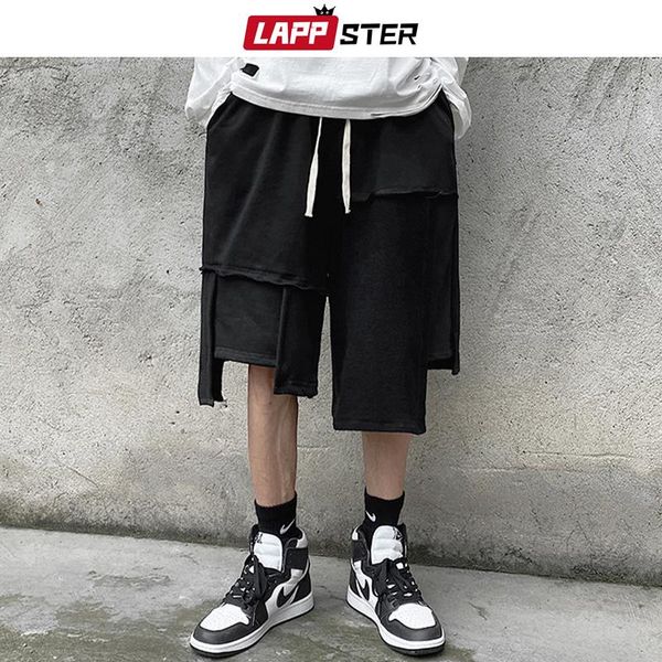 men's shorts lappster men punk patchwork running 2021 summer damage style mens harajuku vintage sweat black joggers harem pants, White;black
men's shorts lappster men punk patchwork running 2021 summer damage style mens harajuku vintage sweat black joggers harem pants, White;black