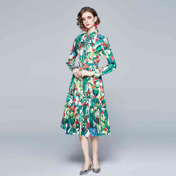 women's summer dress 2021 printed floral fashions plied with long sleeves vintage runway frilly party dresses qqph, Black;gray
women's summer dress 2021 printed floral fashions plied with long sleeves vintage runway frilly party dresses qqph, Black;gray