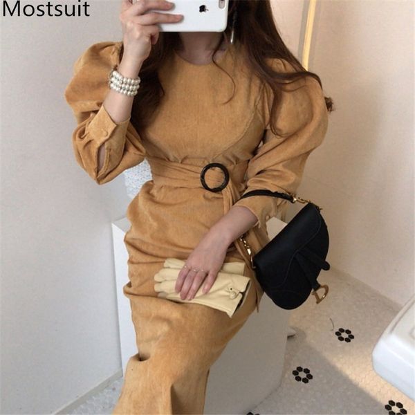 spring korean solid fashion long dress women puff sleeve o-neck sashes pencil dresses vintage elegant office vestidos mujer 210518, Black;gray
spring korean solid fashion long dress women puff sleeve o-neck sashes pencil dresses vintage elegant office vestidos mujer 210518, Black;gray