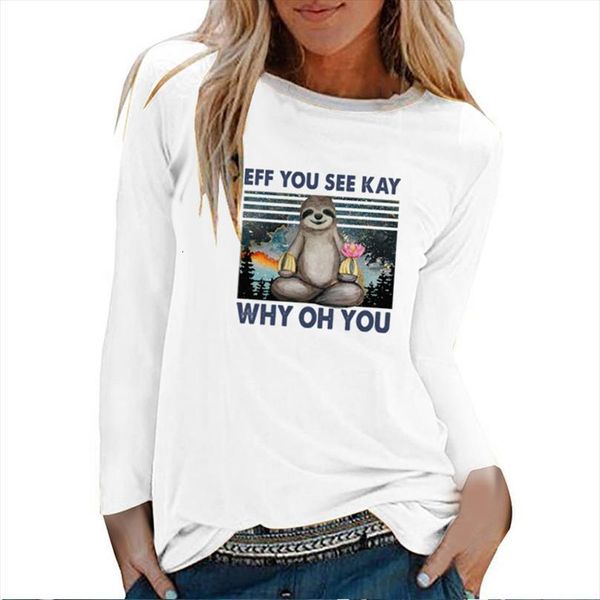 eff you see kay men t shirts and womens oh sloth print long sleeve women autumn winter graphic tees aesthetic, White;black
eff you see kay men t shirts and womens oh sloth print long sleeve women autumn winter graphic tees aesthetic, White;black