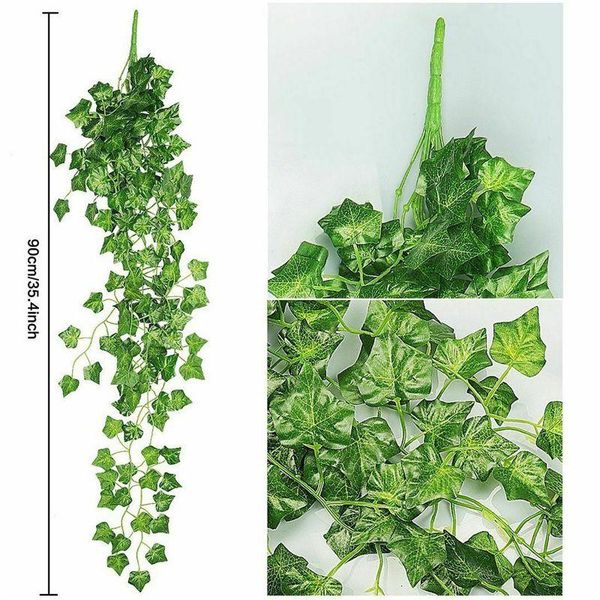 decorative flowers & wreaths 90cm artificial green plants rattan hanging ivy decor fake leaves radish vine home wedding garden wall party de
decorative flowers & wreaths 90cm artificial green plants rattan hanging ivy decor fake leaves radish vine home wedding garden wall party de