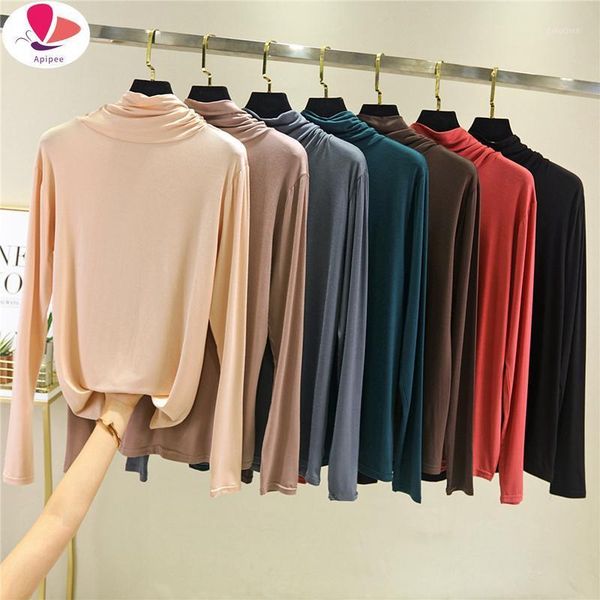 spring turtleneck interior modal bottoming shirt women's long-sleeved heap collar t slim thin tees t-shirts t-shirt, White
spring turtleneck interior modal bottoming shirt women's long-sleeved heap collar t slim thin tees t-shirts t-shirt, White