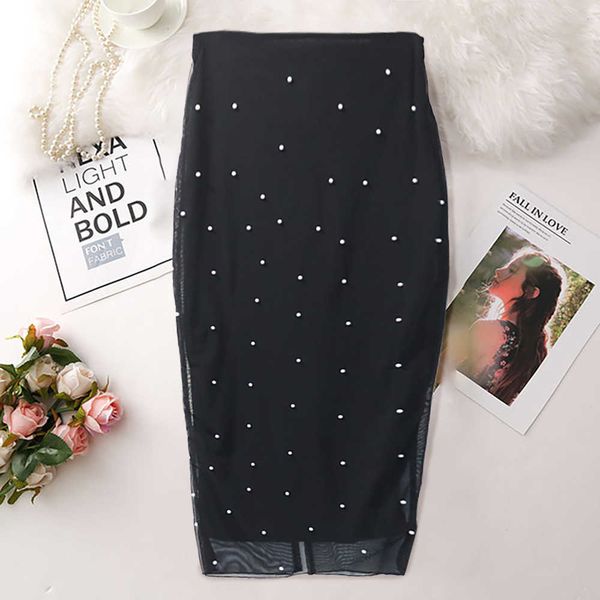 plus size black pencil long skirt tulle soft stretch bodycon jupe with beaded slit vintage office ladies saias summer s 210527
plus size black pencil long skirt tulle soft stretch bodycon jupe with beaded slit vintage office ladies saias summer s 210527