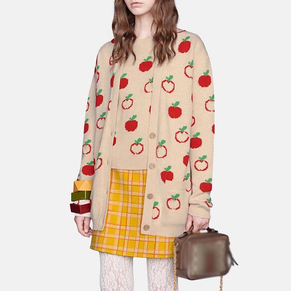 women's sweaters small fresh apple jacquard apricot pullover sweater for sweet knitting cardigan fashion autumn winter, White;black
women's sweaters small fresh apple jacquard apricot pullover sweater for sweet knitting cardigan fashion autumn winter, White;black