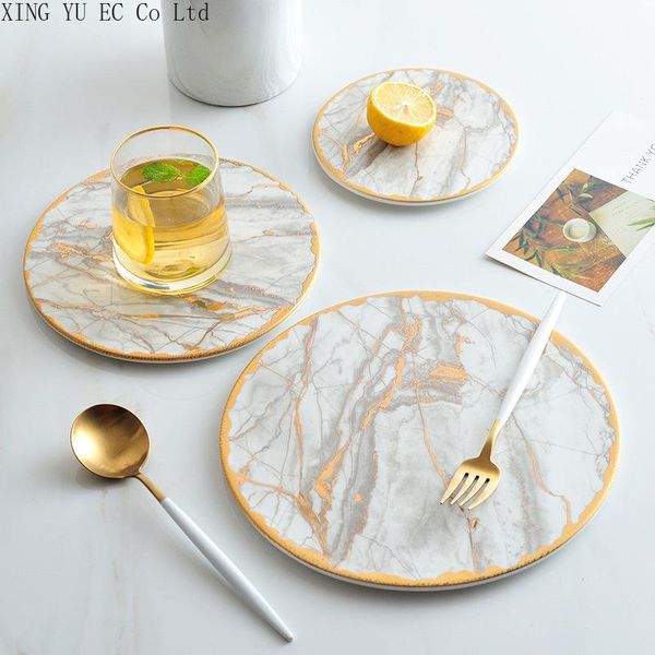 home round ceramic tray marble texture placemat cup nordic creative insulation pad luxury living room dining table display plate dishes & pl
home round ceramic tray marble texture placemat cup nordic creative insulation pad luxury living room dining table display plate dishes & pl