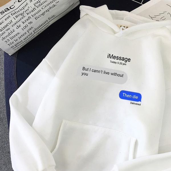 women sweatshirt message letter oversized hoodies womens long sleeve purple pullovers men loose hooded feminine itself thick hoody, Black
women sweatshirt message letter oversized hoodies womens long sleeve purple pullovers men loose hooded feminine itself thick hoody, Black