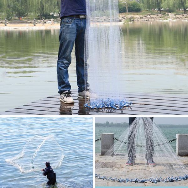 fishing accessories cast net hand outdoor throw catch strong nylon small mesh & sinker trap
fishing accessories cast net hand outdoor throw catch strong nylon small mesh & sinker trap