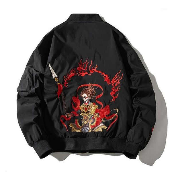 men chinese fashion streetwear youth bomber jacket embroidery mens hip hop autumn pilot baseball men's jackets, Black;brown
men chinese fashion streetwear youth bomber jacket embroidery mens hip hop autumn pilot baseball men's jackets, Black;brown