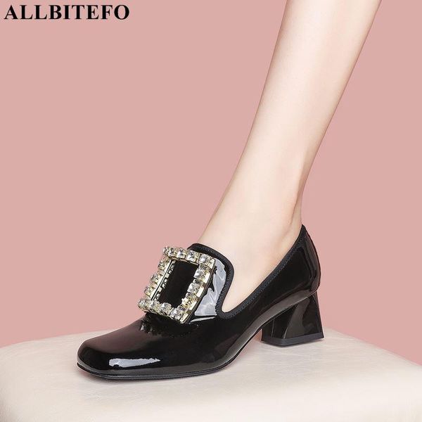dress shoes allbitefo rhinestone design fashion high-end genuine leather women heels female party wedding girls high heel pumps, Black
dress shoes allbitefo rhinestone design fashion high-end genuine leather women heels female party wedding girls high heel pumps, Black