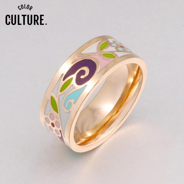 cluster rings brand exclusive beautiful flowers color vintage enamel ring 0.8cm width gilded stainless steel for women, Golden;silver
cluster rings brand exclusive beautiful flowers color vintage enamel ring 0.8cm width gilded stainless steel for women, Golden;silver