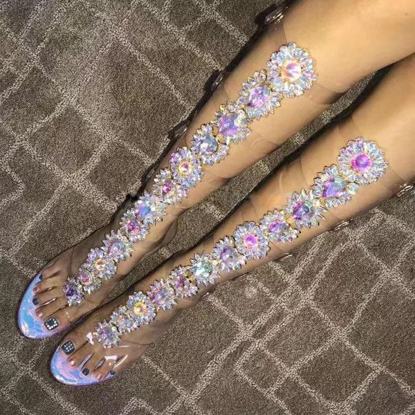 boots bling gemstone pvc straps sandals peep toe buckle t-strap rhinestone diamond clear high heel summer knee, Black
boots bling gemstone pvc straps sandals peep toe buckle t-strap rhinestone diamond clear high heel summer knee, Black