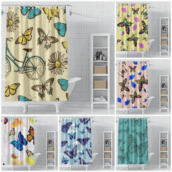 shower curtains butterfly printing polyester waterproof moisture resistant bathroom curtain and anti-rust hooks
shower curtains butterfly printing polyester waterproof moisture resistant bathroom curtain and anti-rust hooks