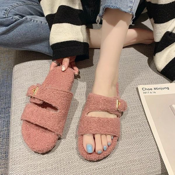 sandals women fur fluffy soft furry slides indoor warm thick flats heel non slip house shoes ladies luxury footwear slipper, Black
sandals women fur fluffy soft furry slides indoor warm thick flats heel non slip house shoes ladies luxury footwear slipper, Black