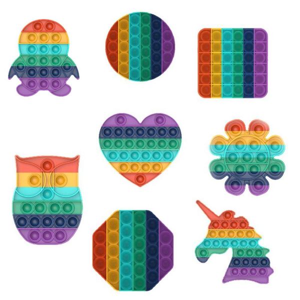 fluorescence rainbow push fidget sensory toy unicorn autism special needs anxiety stress reliever for office workers
fluorescence rainbow push fidget sensory toy unicorn autism special needs anxiety stress reliever for office workers