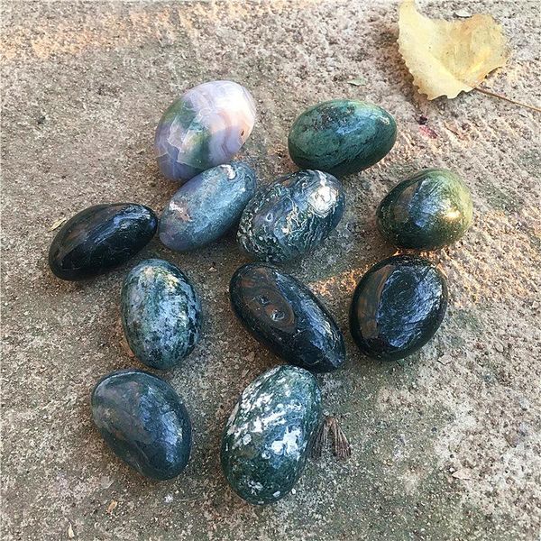 decorative objects & figurines natural green moss agate tumbled stones healing crystal stone
decorative objects & figurines natural green moss agate tumbled stones healing crystal stone