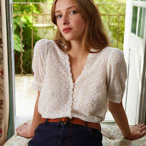 blouses embroidered shirts women short sleeve hollow out v neck buttons up lace blouse elegant dreamy mujer chemisier femme adh7, White
blouses embroidered shirts women short sleeve hollow out v neck buttons up lace blouse elegant dreamy mujer chemisier femme adh7, White
