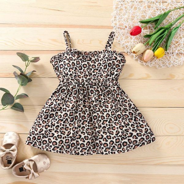 girl's dresses nfant toddler kids girl dress leopard print ruffles sleeveless casual party birthday costumes, Red;yellow
girl's dresses nfant toddler kids girl dress leopard print ruffles sleeveless casual party birthday costumes, Red;yellow