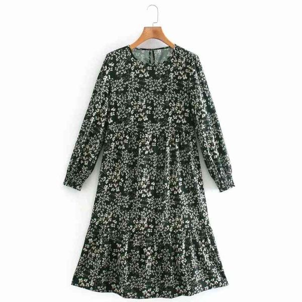 women flower printing ruffled hem midi dress vintage female o neck long sleeve clothes fashion loose vestido d6888 210430, Black;gray
women flower printing ruffled hem midi dress vintage female o neck long sleeve clothes fashion loose vestido d6888 210430, Black;gray