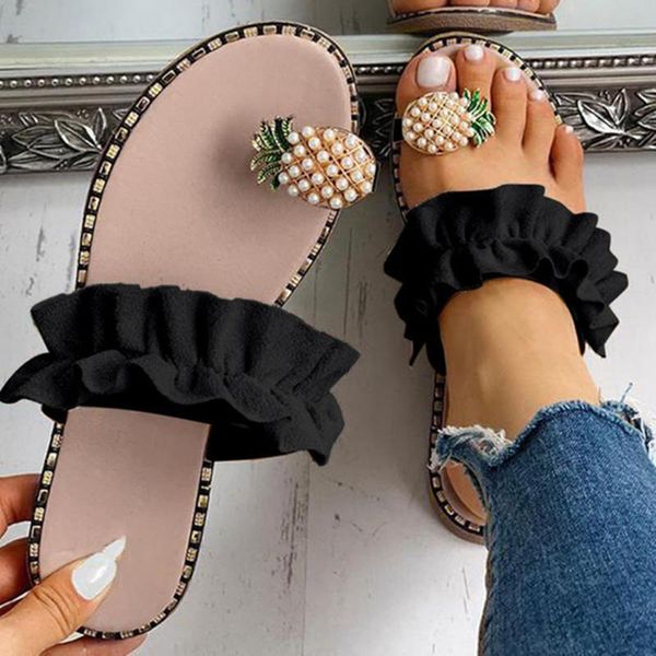 summer sandals women slippers ladies ruffle leopard flats fashion shoes casual soft flip flops plus size 2021, Black
summer sandals women slippers ladies ruffle leopard flats fashion shoes casual soft flip flops plus size 2021, Black