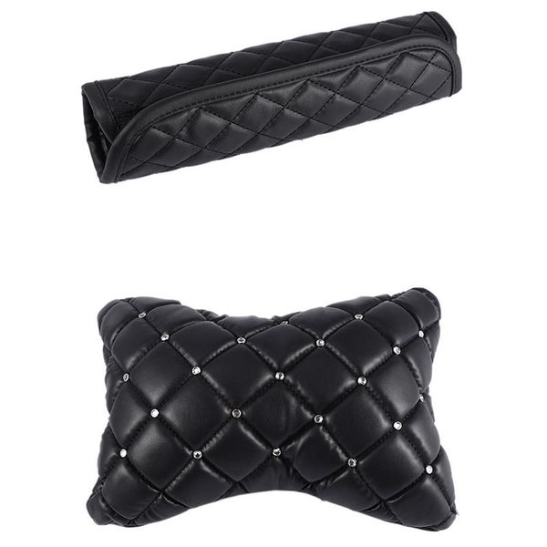 2pcs car shoulder pads cover black crystal sparkled diamond & 1x headrest pu leather neck rest cushion pillow seat cushions
2pcs car shoulder pads cover black crystal sparkled diamond & 1x headrest pu leather neck rest cushion pillow seat cushions