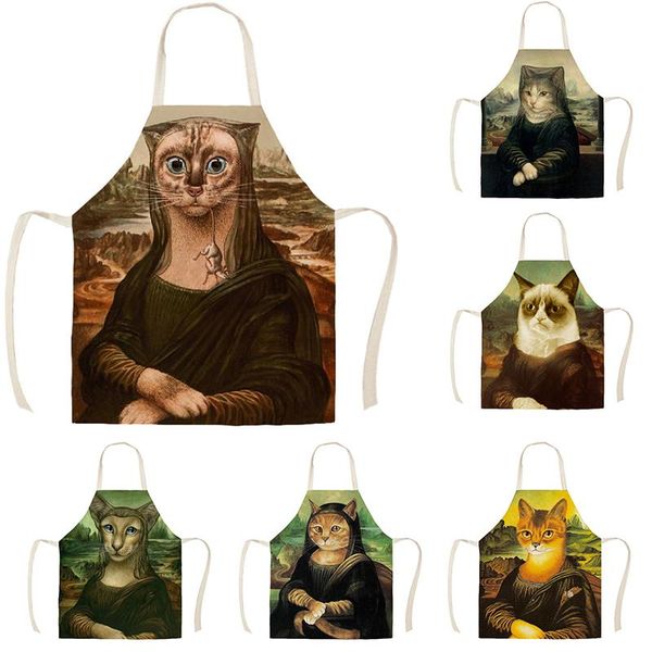 aprons creative spoof mona lisa apron children's kitchen linen printing household cleaning cooking antifouling
aprons creative spoof mona lisa apron children's kitchen linen printing household cleaning cooking antifouling