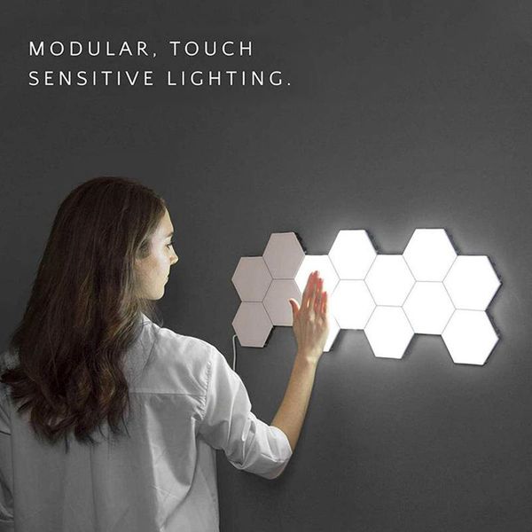 home decor lighting sensitive hexagonal lamps led night light magnetic decoration wall lamp touch control quantum modular lights
home decor lighting sensitive hexagonal lamps led night light magnetic decoration wall lamp touch control quantum modular lights