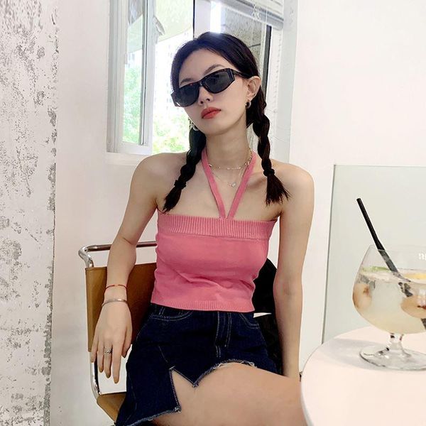 women's tanks & camis woman knitted crop halter tank women solid color camisole off shoulder sleeveless for 2021 ins, White
women's tanks & camis woman knitted crop halter tank women solid color camisole off shoulder sleeveless for 2021 ins, White
