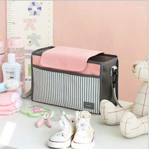 baby portable hanging waterproof multi-function stroller bag pram accessories stripe mummy storage bag1
baby portable hanging waterproof multi-function stroller bag pram accessories stripe mummy storage bag1